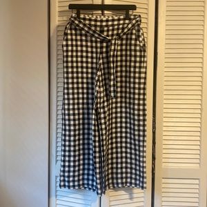 LOFT Linen Blend Wide Leg Pants